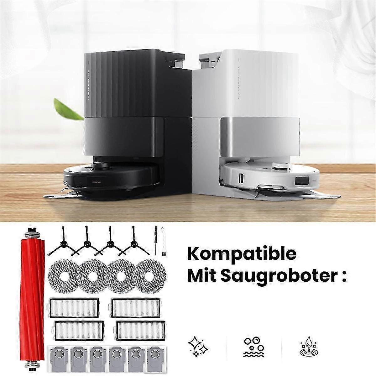 Zubehörset Für Roborock Qrevo S/qrevo Pro Saugroboter, Ersatz-hauptbürsten-staubbeutel Edition 0710