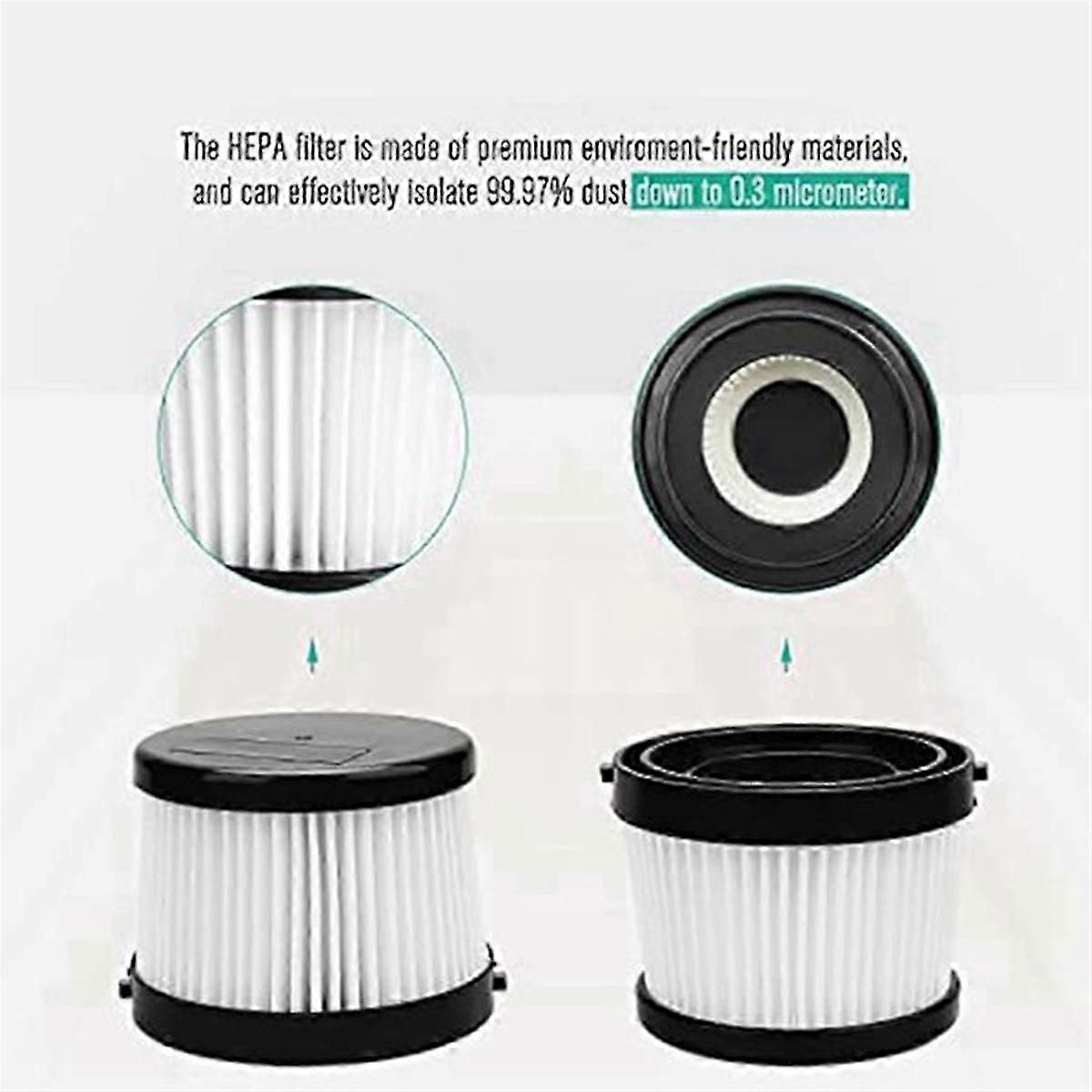 4er-pack Dcv5011h Hepa-filter Für Den Kabellosen Handstaubsauger Dcv501hb, Mit 8 Schaumstoff-schutzhüllenfiltern Und 1 Bru Edition 0703