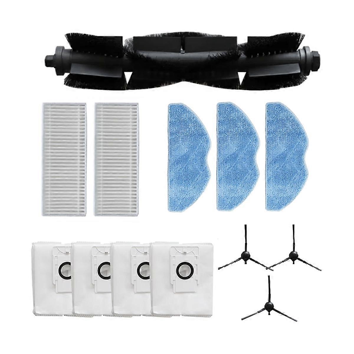 Hauptbürste, Filter, Reinigungstuch, Staubbeutel, Seitenbürste Für Re4 Plus Re5 Plus Akku-staubsauger ()