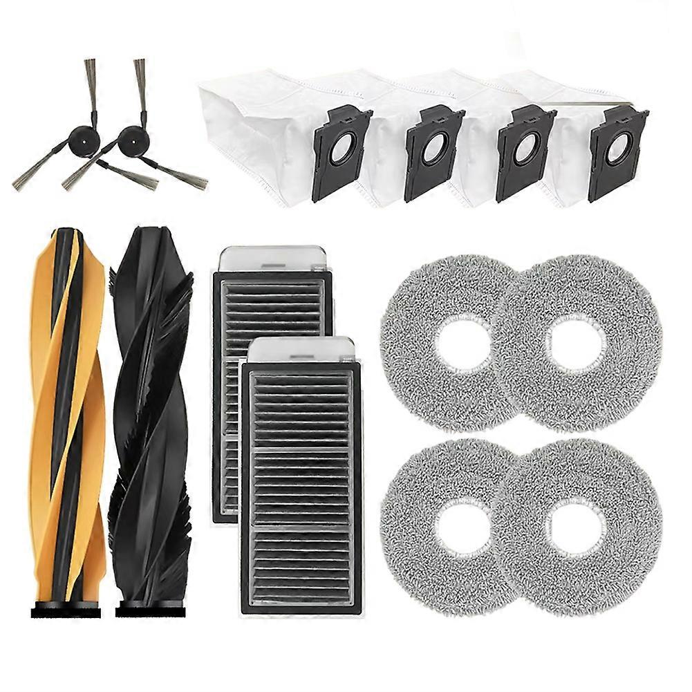 Für Dreame L40s Pro Ultra / Dreame X50 Ultra / L50 Pro Ultra Ersatzteile Hauptseitenbürste Filter Reinigungstuch Staubbeutel Zubehör A ()