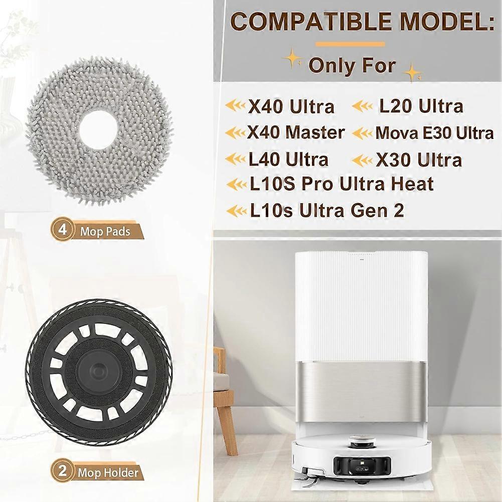 Ersatz-halterung Für Wischmopptuch Für Dreame L10s Pro Ultra Heat/l10s Ultra Gen2/x30 Ultra/x40 Ultra/l20 Ultra Staubsaugerteile()