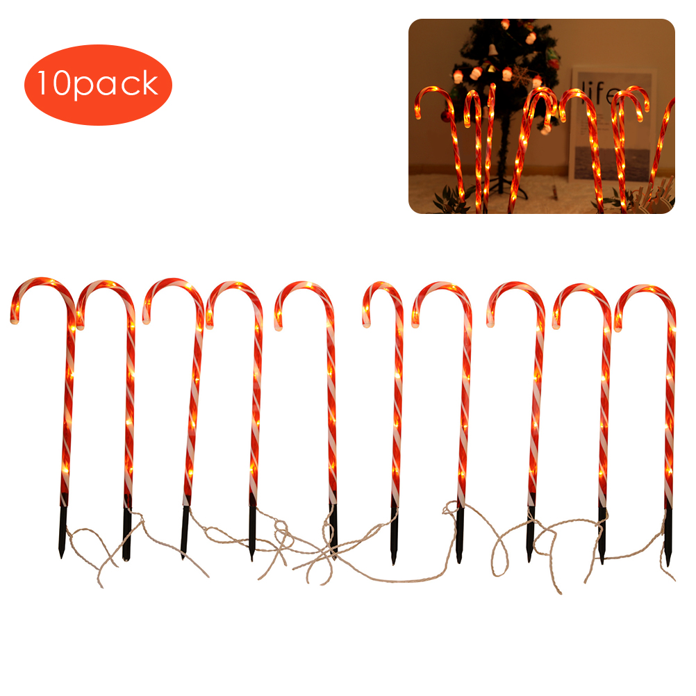 Guirlande Lumineuse Extérieure - Ortlvai - Bâton Bonbon 58cm - Led Blanc Chaud Étanche Déco Jardin Noël 1 Pièce