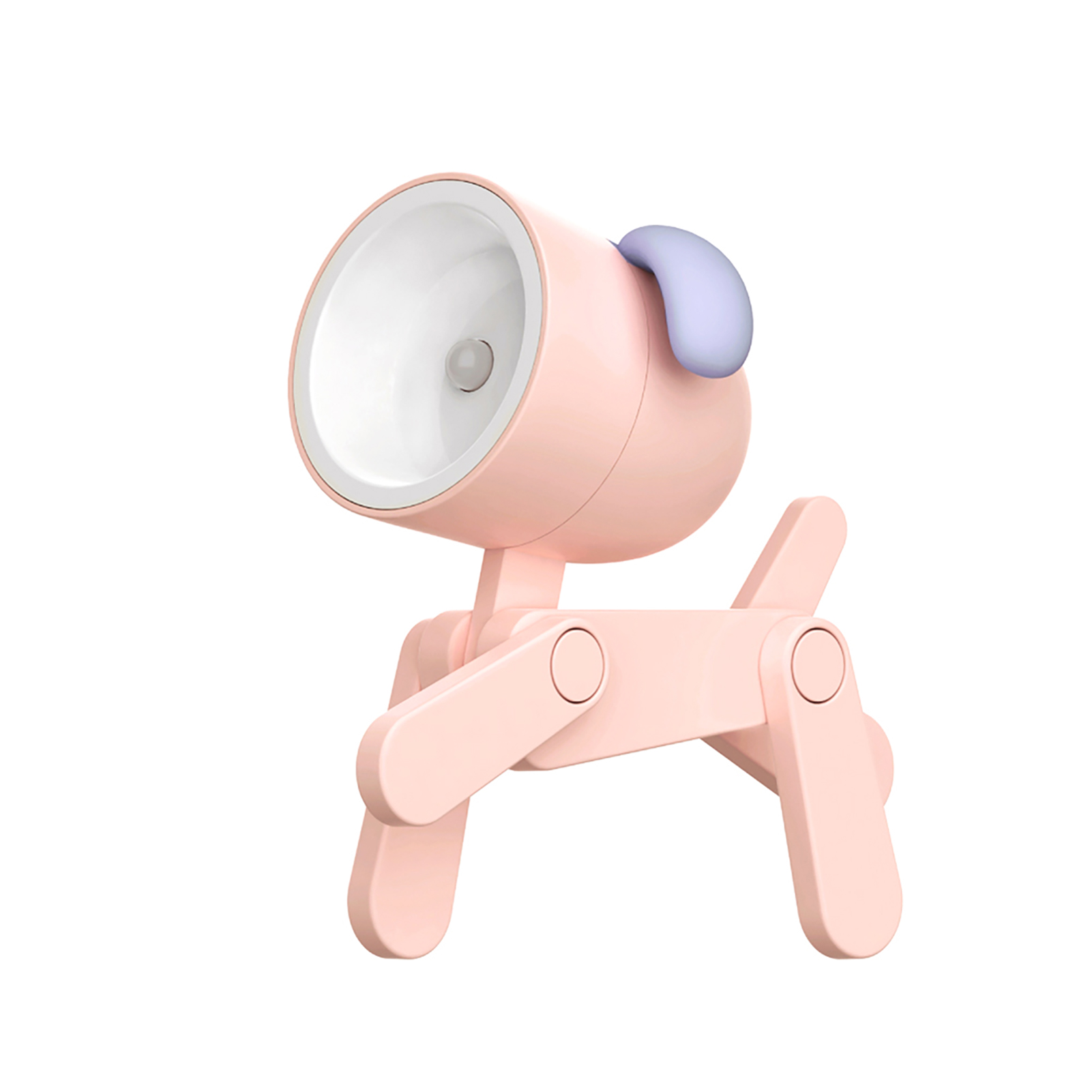 Veilleuse Led Chien Miniature – Lampe Bureau Portable Support Smartphone Réglable Abs 33x55x80mm
