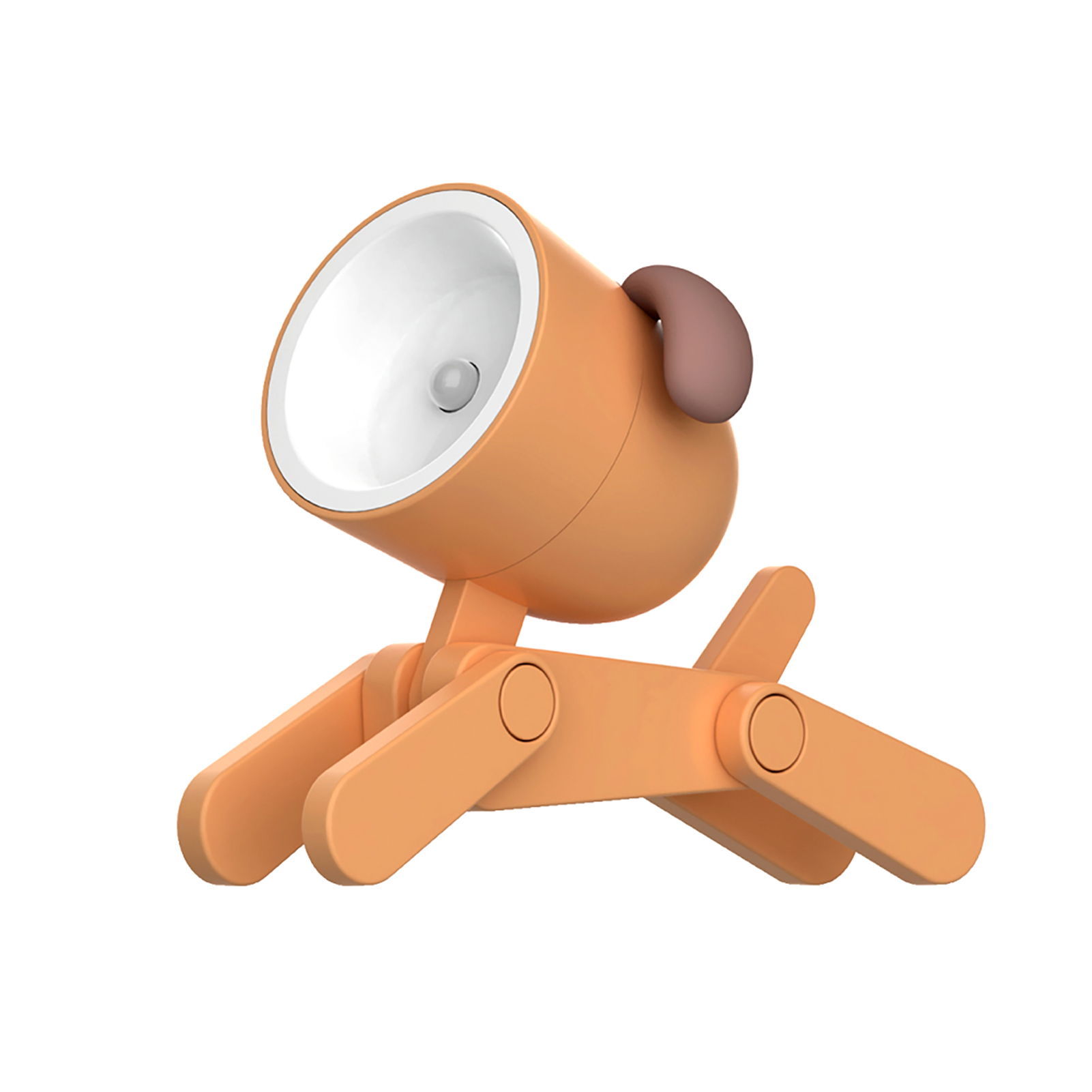 Veilleuse Led Chien Miniature - Support Smartphone Réglable Abs Portable 33x55x80mm Lumière Chaude Douce Bureau Chambre