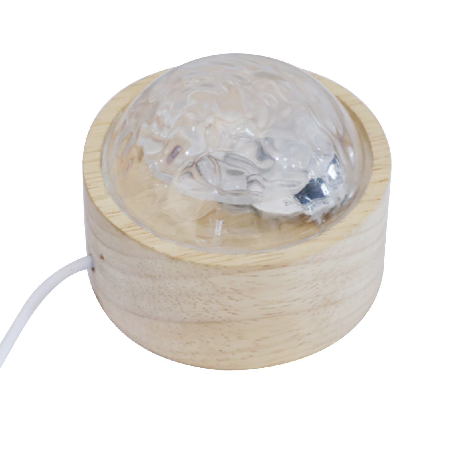Usb-led-wellenprojektionslampe, Kompaktes 9-cm-drehdesign, Beruhigendes Warmes Licht Für Wände Und Decken, Romantisches Ambiente