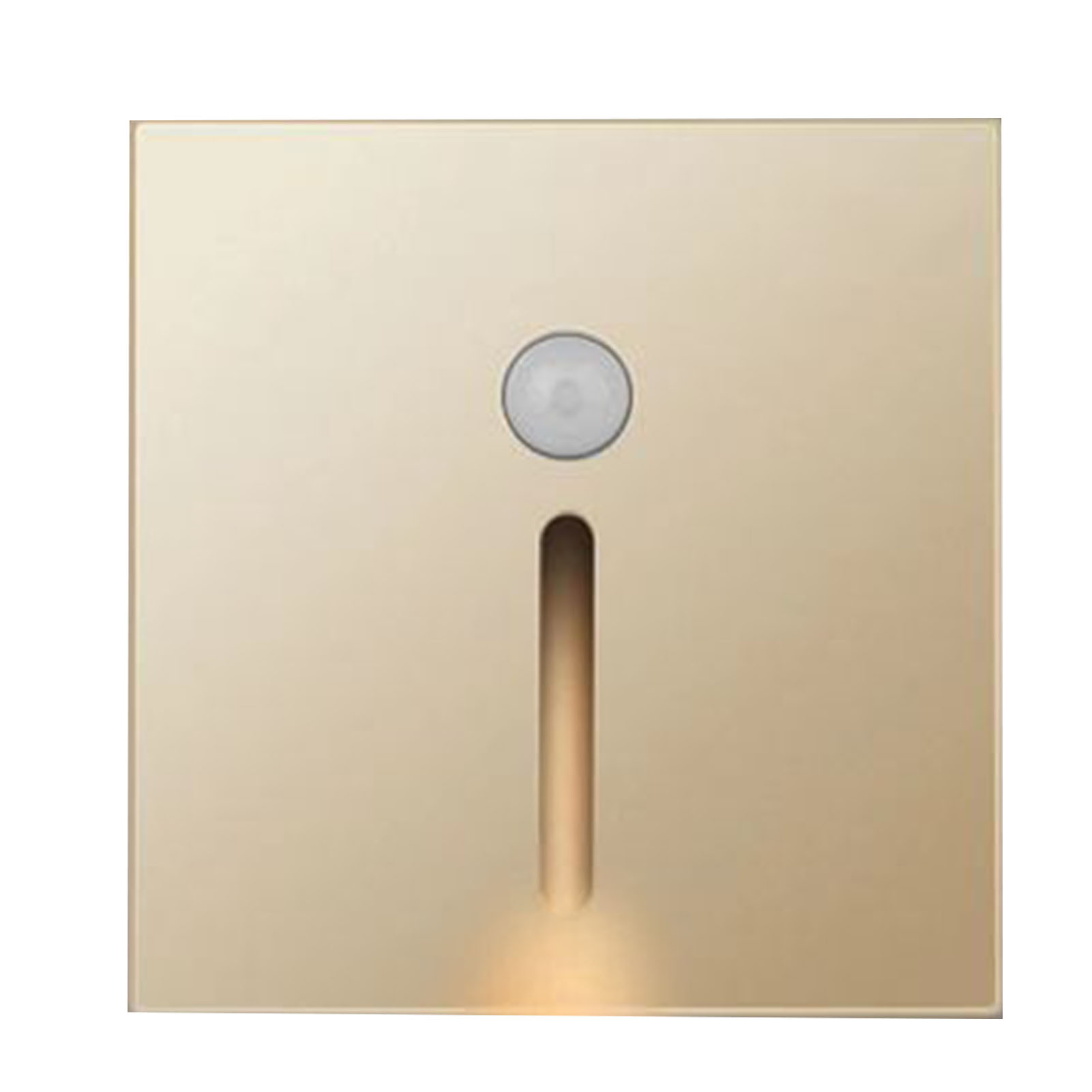 Ortmia Led-nachtlicht, Goldfarbenes Abs-gehäuse, Bewegungssensor, Sanftes Licht, Elegantes Design Für Flur, Schlafzimmer, Treppenhaus, Modernes Interieur