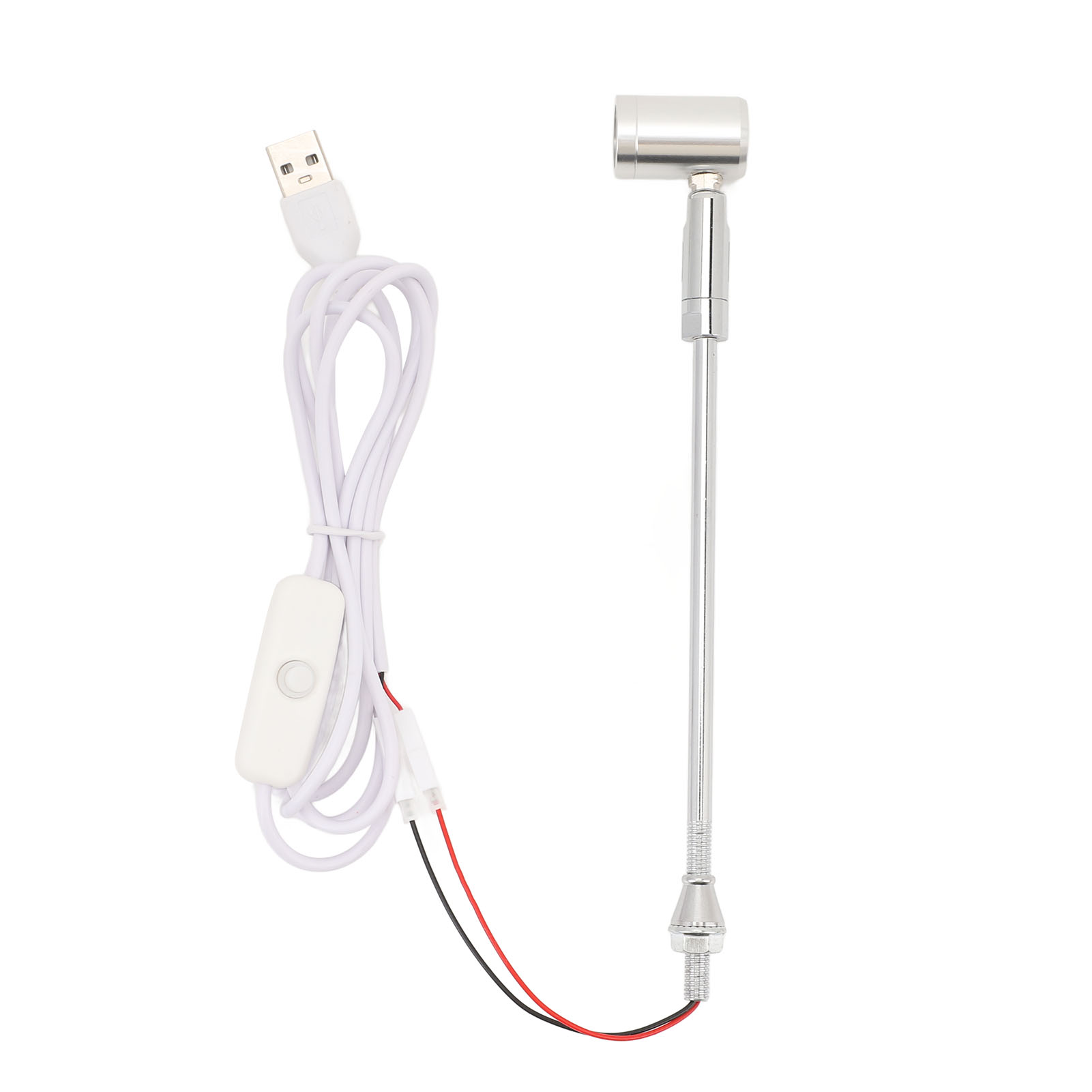 180° Verstellbarer 20 Cm 1w Aluminium-usb-led-strahler, Natürliche Beleuchtung Für Schmuckauslagen, Tischplatten Und Elegantes Design