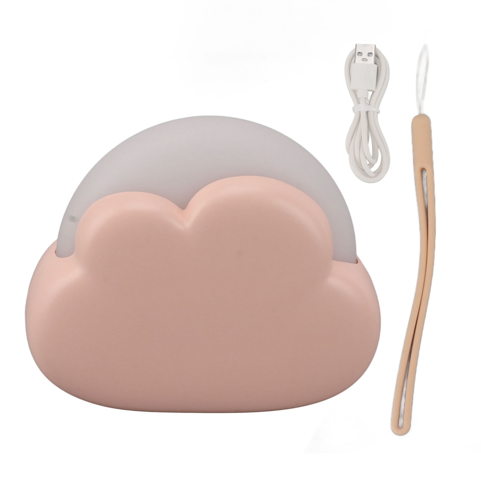 Wiederaufladbares Led-nachtlicht Mit Usb-anschluss, Rosa Wolke, 2 Farben (warmweiß), 2 Helligkeitsstufen, Schlafzimmer-/bürodekoration, Originelles Geschenk