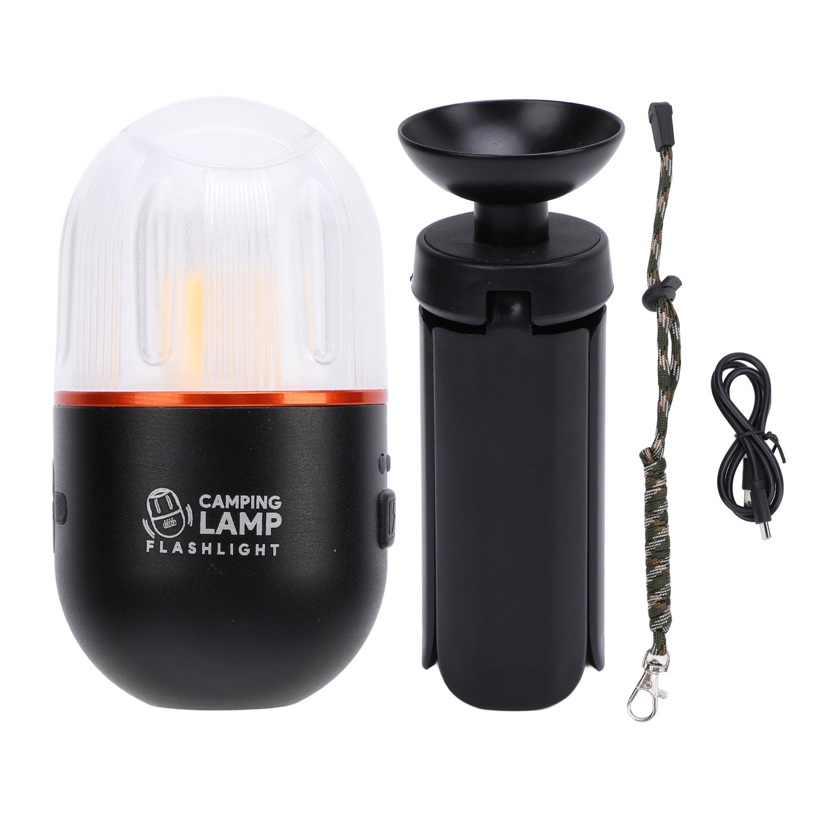 Lampe Camping Multifonction Toivize 902025 Magnétique Trépied Pliable Led Blanc Chaud Rouge Portable Compacte 207g Usb