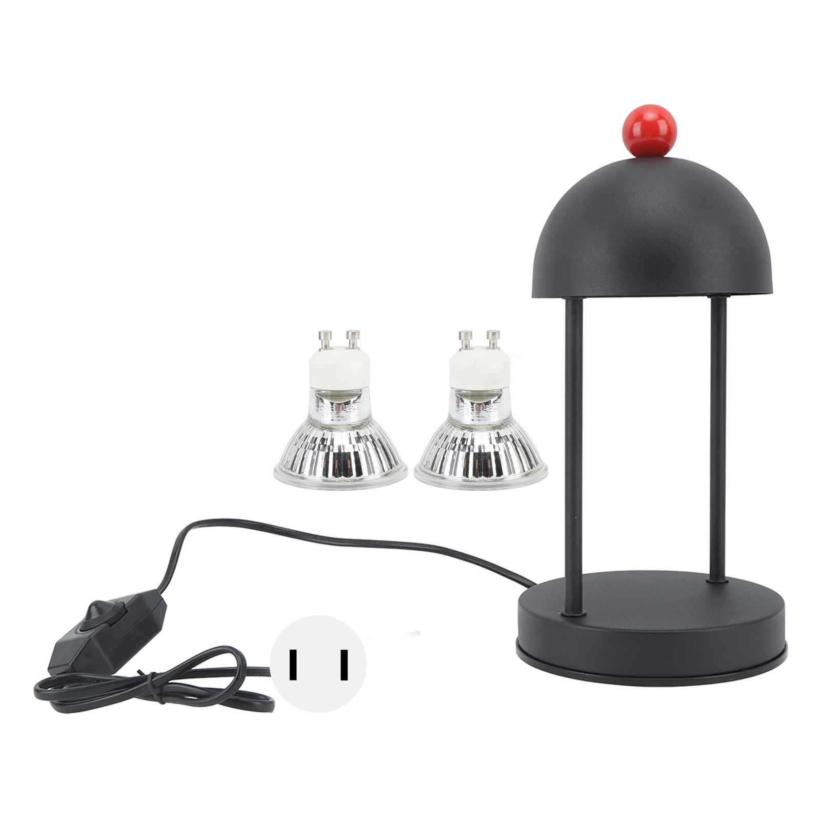 Toivize Duftlampe Aus Schwarzem Eisen, 30 X 15 Cm, Vintage-design, Inklusive 2 Gu10-leuchtmitteln Zur Duftverteilung