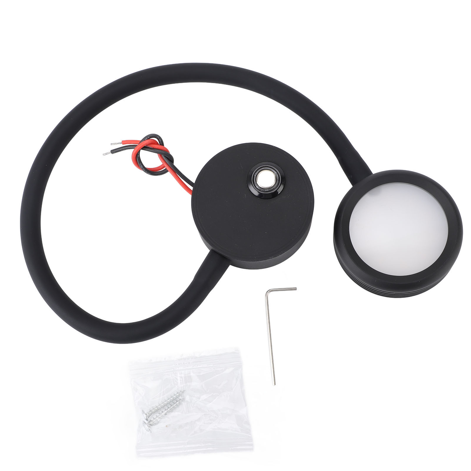 Lampe Lecture Rv Toivize Bras Flexible Noir Mat Aluminium 12-24v Usb Lumière Chaude Rouge Navigation Camping-car Bateau Yacht