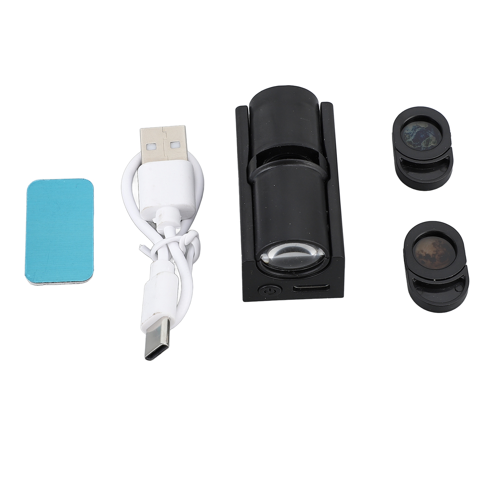 Tragbarer, Per Usb Aufladbarer Led-projektor Mit Mond- Und Erdmotiv, Romantisches Nachtlicht, Kosmische Atmosphäre, Kompaktes Abs-design, 45 Mm