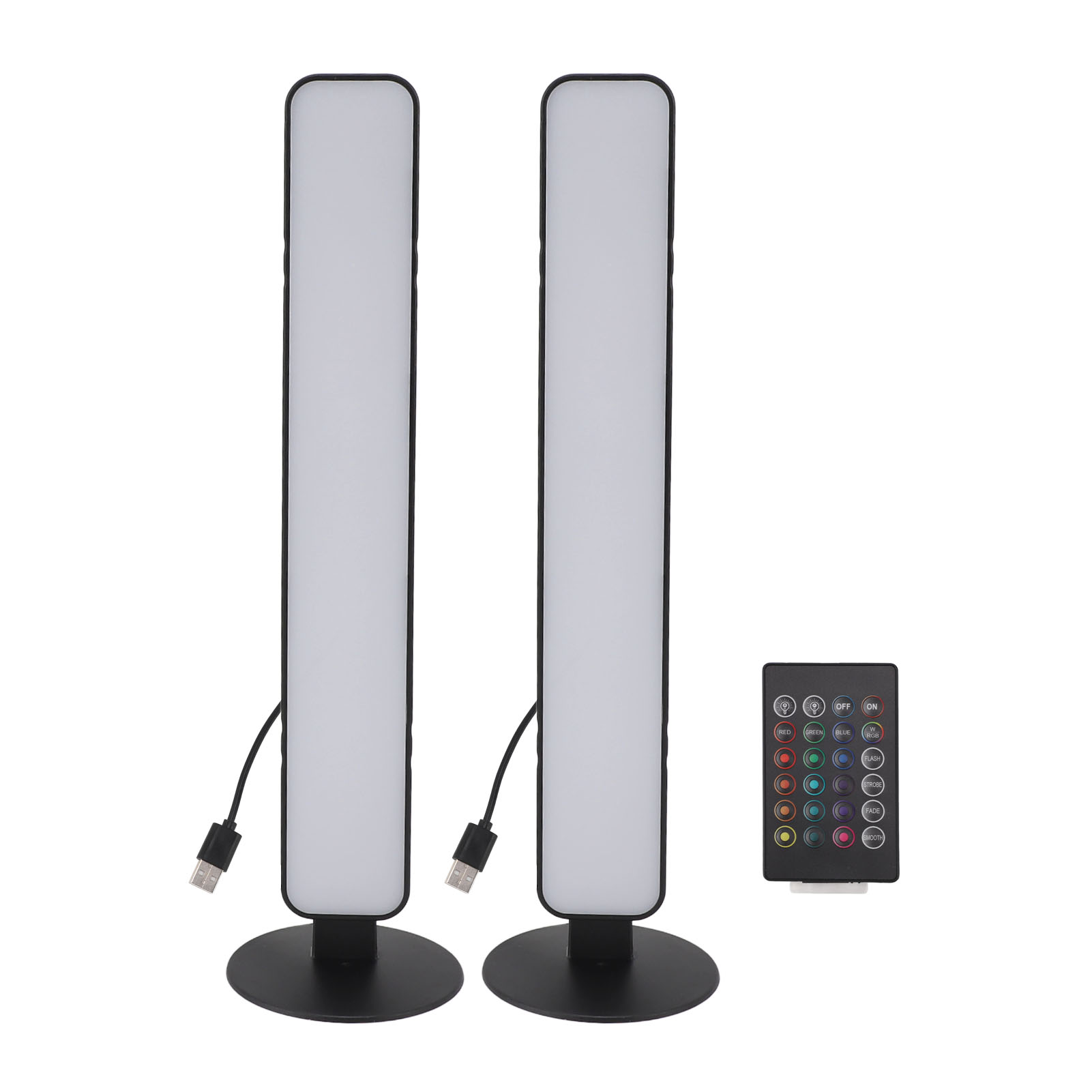 255 Mm Rgb-gaming-led-lichtleiste Mit Usb-anschluss, 24-tasten-fernbedienung, Umgebungsbeleuchtung, Sound-synchronisation Und Kompaktem Design Für Pc Und Desktop