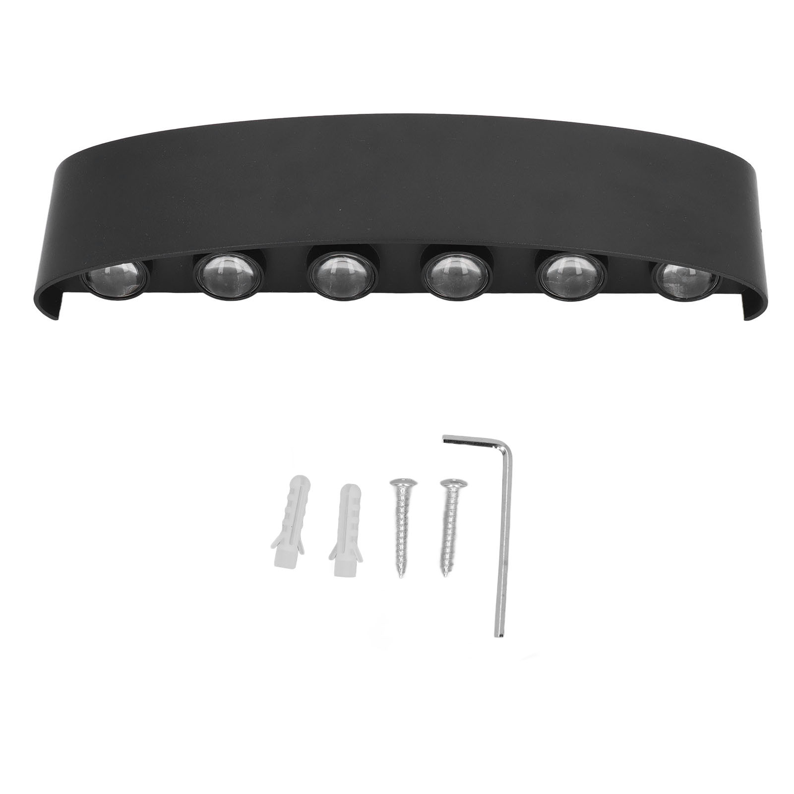 Applique Murale Led Toivize 12w Aluminium Ip67 Blanc Chaud 12 Perles Pour Intérieur Extérieur
