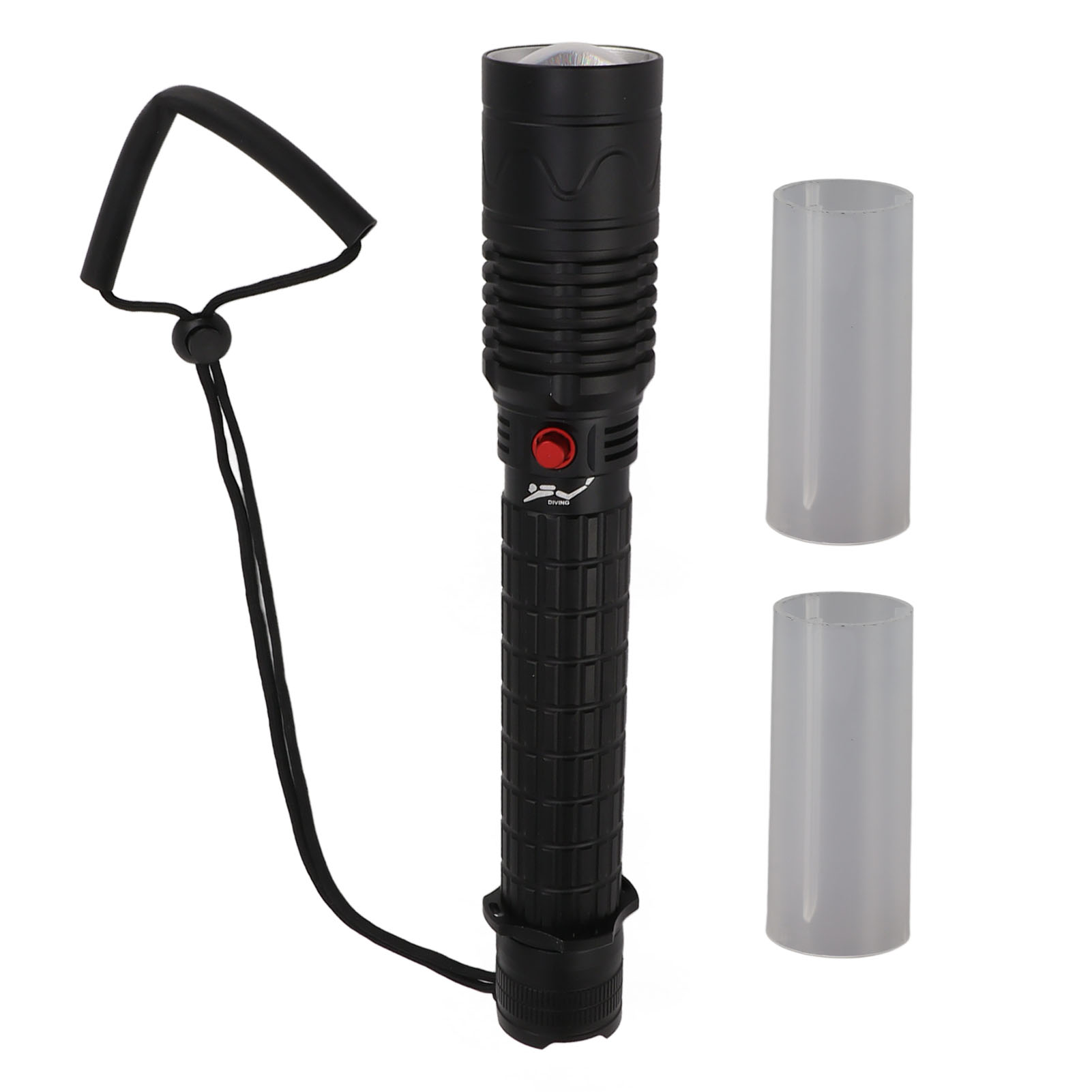 Professionelle Taucherlampe, 8000 Lm, Ipx8, Aluminium, 270 Mm, Magnetschalter, Wasserdicht Bis 150 M