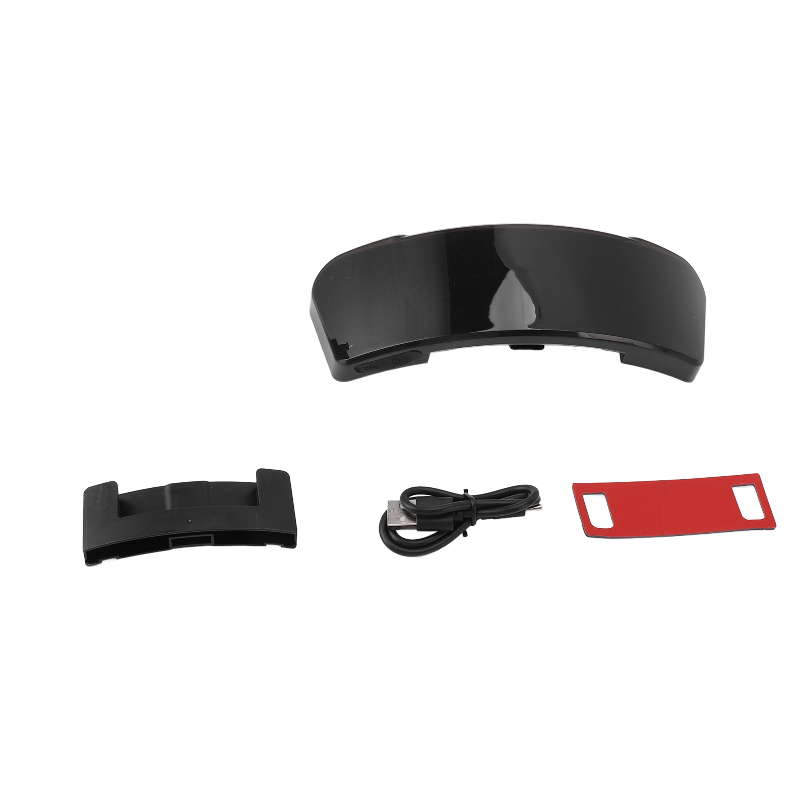 Led-motorradhelmdisplay Mit Bluetooth, 12 X 48 Pixel, Ip65 Wasserdicht, Anpassbares Display Per App, 12 Stunden Akkulaufzeit, Kompaktes Design