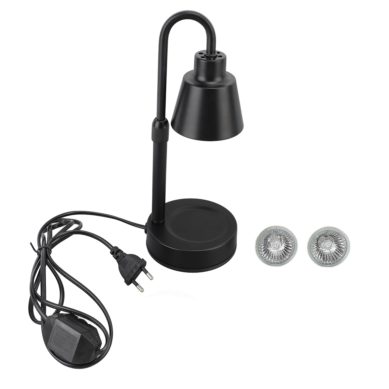 Verstellbare Elektrische Wachswärmerlampe Aus Aluminiumlegierung Mit 2 Köpfen Und 35-w-glühbirne, Retro-design, Dimmbar, Flammenlos Zur Duftverteilung