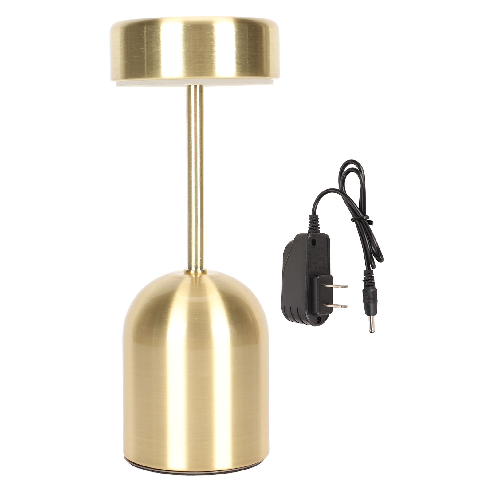 23,5 Cm Große, Wiederaufladbare Led-schreibtischlampe Aus Goldfarbenem Eisen Mit Touch-funktion, Kabellos, Mit 3 Farbtemperaturstufen, Dimmbar, Tragbar Und Elegant