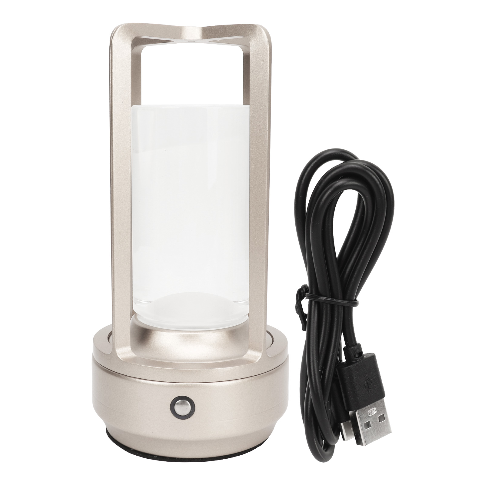 Toivize Silberne Kristall-schreibtischlampe, Kabellos, Touch-steuerung, Usb-aufladbar, 3 Farbtemperaturen, 18 Cm, Modernes Design Für Den Nachttisch