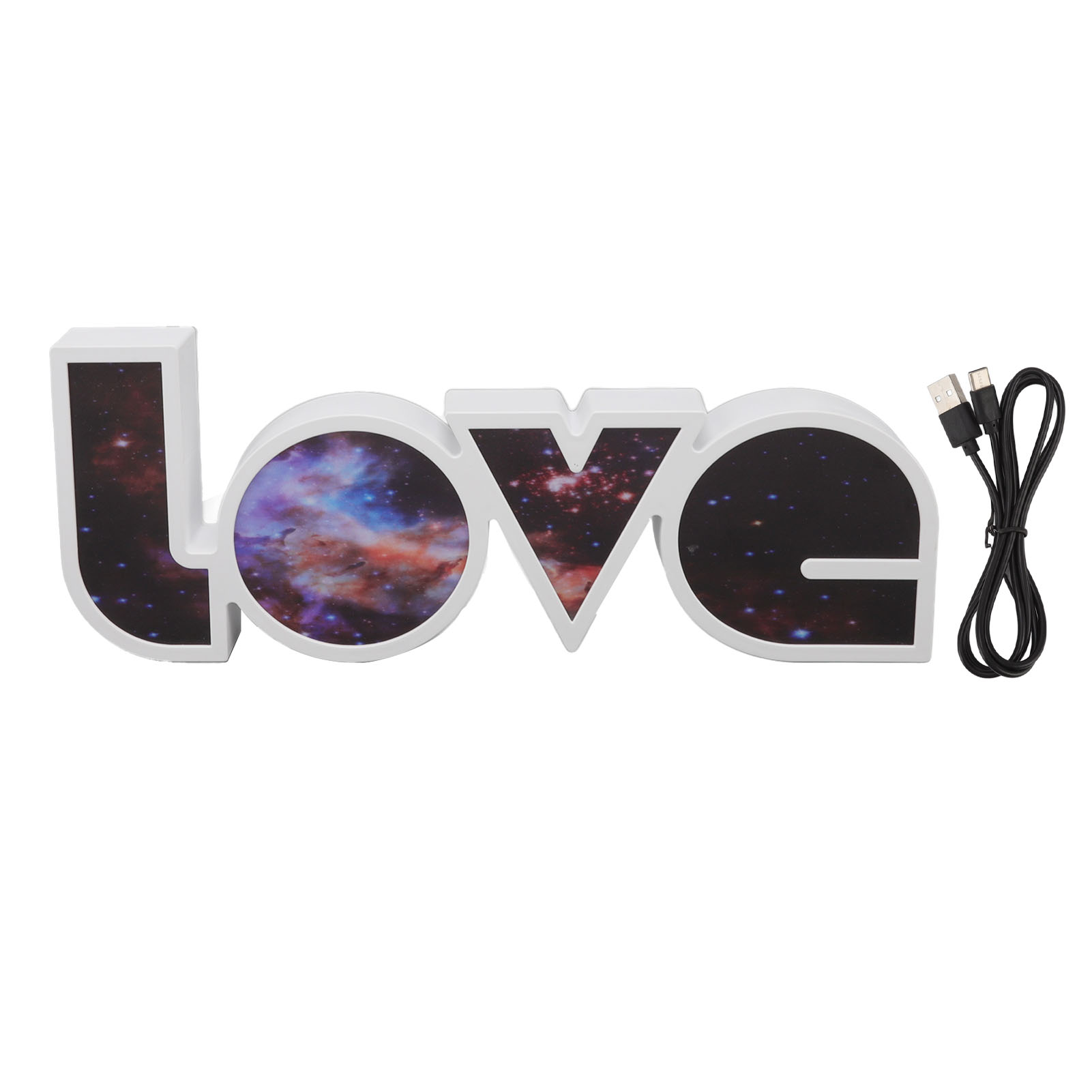 Boîte Lumineuse Led Love En Abs 36cm Déco Murale Ambiance Romantique Chambre Fête Alimentation Usb Ou Piles Aaa Design Épuré