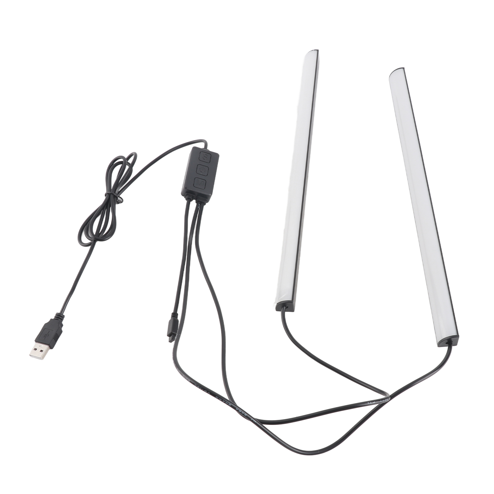 Barre Led Rgb 30,5cm Avec Capteur Sonore - Éclairage Clavier Et Ambiance Gaming - Télécommande Ir Incluse - Lot De 2