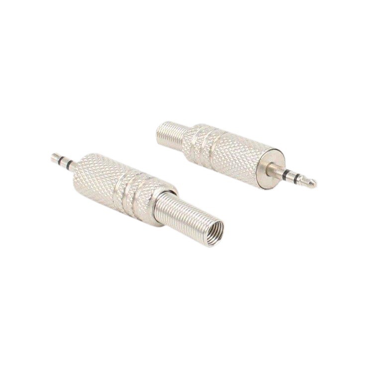 2,5-mm-ganzmetall-aux-adapter, Lötfrei, 3-teilig, Zweifarbig, Zum Selbstbau Von Kopfhörern/lautsprechern.