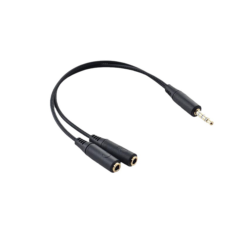 3,5-mm-1-auf-2-adapter Für Mobiltelefone, Handys Mit Einzelstecker, Laptops, Headsets Und Mikrofone (2-in-1-audiokabel)