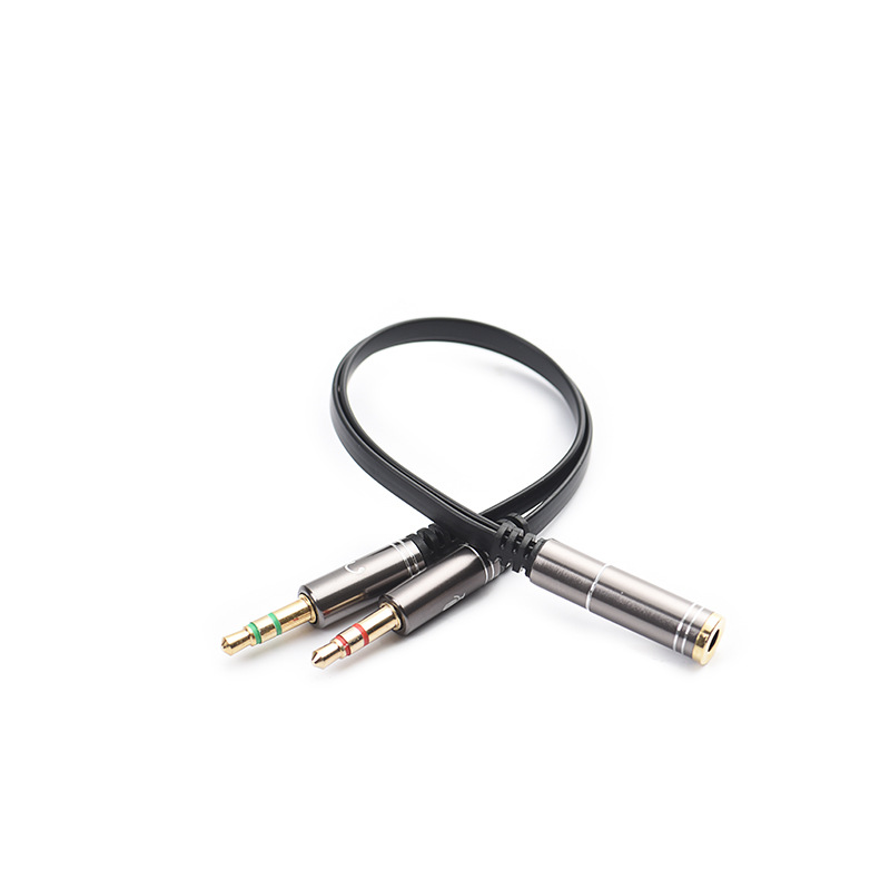 3,5-mm-audiokabel (1 Auf 2), Kopfhörer-/ohrhöreradapter Für Computer Mit Einem Anschluss, 3,5-mm-buchse Auf Zwei 3,5-mm-klinkenstecker.
