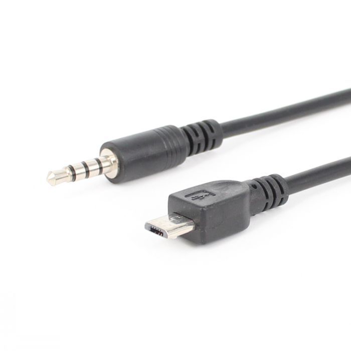 3,5-mm-klinkenstecker (4-teilig) Auf 5-poligen Mikrofonstecker (männlich) Für Datenübertragung Und Laden Von Android-smartphones, 40 Cm