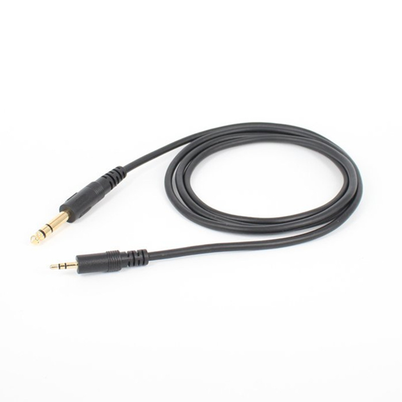 3,5-mm-auf-6,35-mm-audioadapterkabel, Vergoldet, Stecker-zu-stecker-aufnahmekabel Für Zweikanal-audioverstärker/mixer.