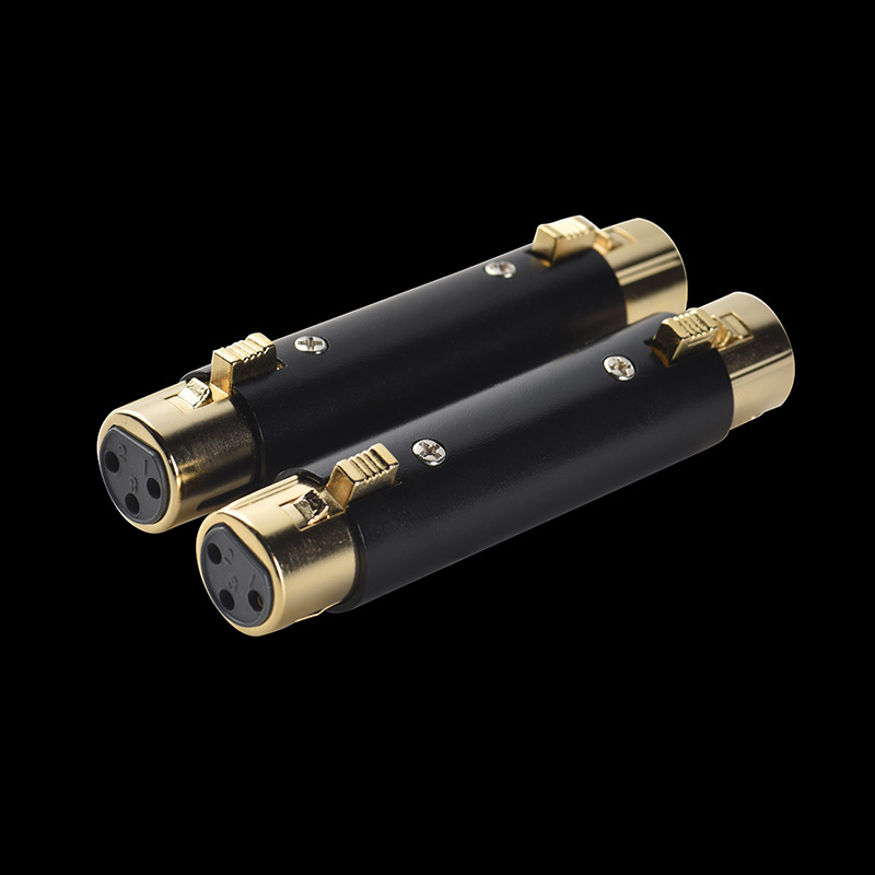 3-poliger Xlr-buchse-auf-audio-buchse-adapter, Metallgehäuse, Vergoldeter Stecker.