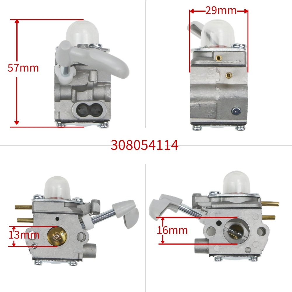 308054114 Vergaser 26b, Haartrockner Ut09526, Teile 26 Cm³ 308054075 Benzinmotor