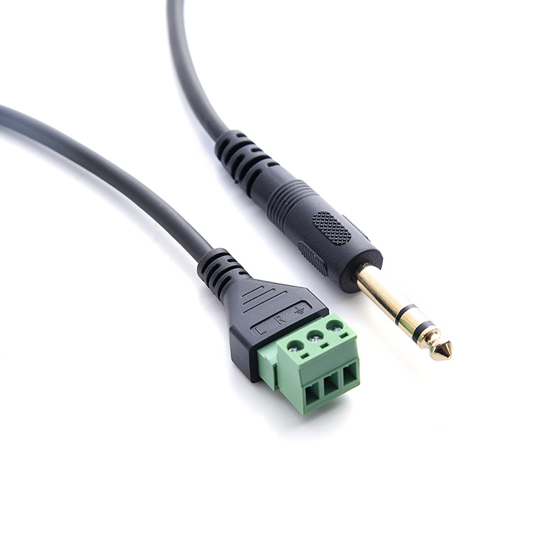 6,35 Mm Vergoldeter Dreipoliger Lötfreier Mikrofonstecker Für 6,5 Mm Stereo-mikrofonstecker-adapterkabel.