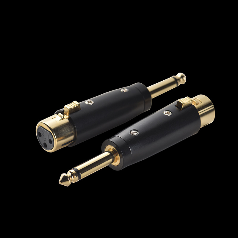 6,5-mm-klinkenstecker Auf Xlr-buchse-audioadapter Mit Vergoldetem Kupferkern Und 6,35-mm-zweipol-stecker
