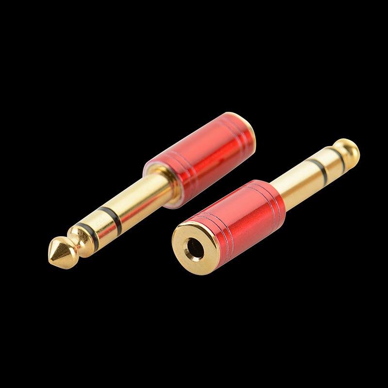 6,5-mm-auf-3,5-mm-kopfhörer-audioadapter Für Klaviere Und Digitalpianos 6,35-mm-stecker Auf 3,5-mm-buchse, Vergoldeter Metallstecker.