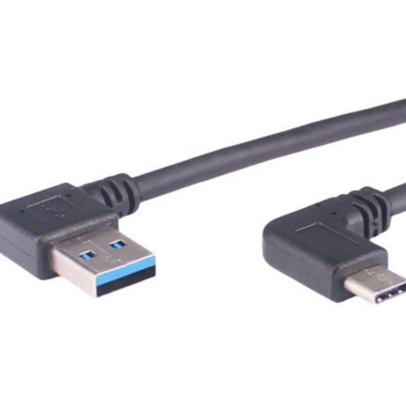 90-grad-typ-c 3.1 Stecker Für Usb 3.0a Stecker, Seitlicher Winkel, Linker Winkel, Rechter Winkel Für Mobiltelefone, Tablets Und Datenladekabel.