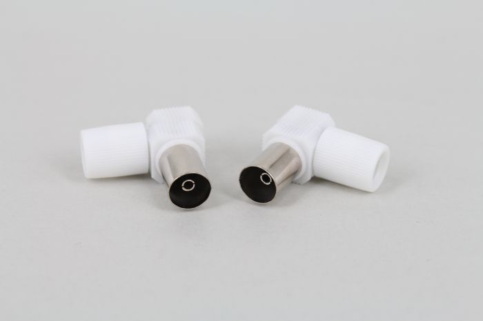 90° Abgewinkeltes Tv-direktzuleitungskabel, Lötfreier Hf-stecker, 9,5 Mm Stecker Mit Geschlossenem Stromkreis, 90° Abgewinkelter Antennenanschluss (weiblich).
