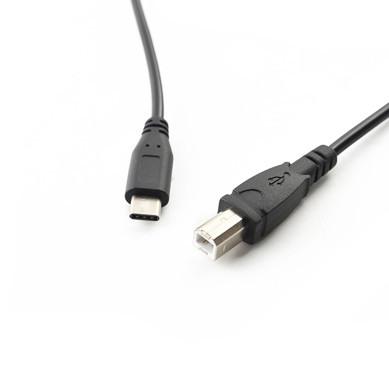 Adapterkabel Typ-c Stecker Auf Typ-b Stecker Für Android-tablets, Datenladung, Drucker Und Spiralkabel, Länge 1,5 Meter.