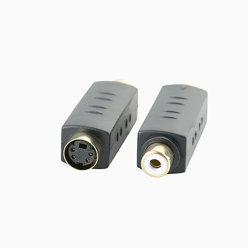 Audio-video-adapter Mit Vergoldetem S-video-buchsenanschluss Auf Cinch-buchse, S-video-buchse, Cinch-buchse, Av-zu-sv-videoadapter