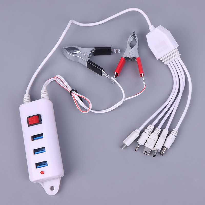 Auf Lager: 3 Usb-clip-ladegeräte Mit Schalter, Handy-ladegerät, Universal-akku Mit Usb-anschluss Und Handy-ladegerät