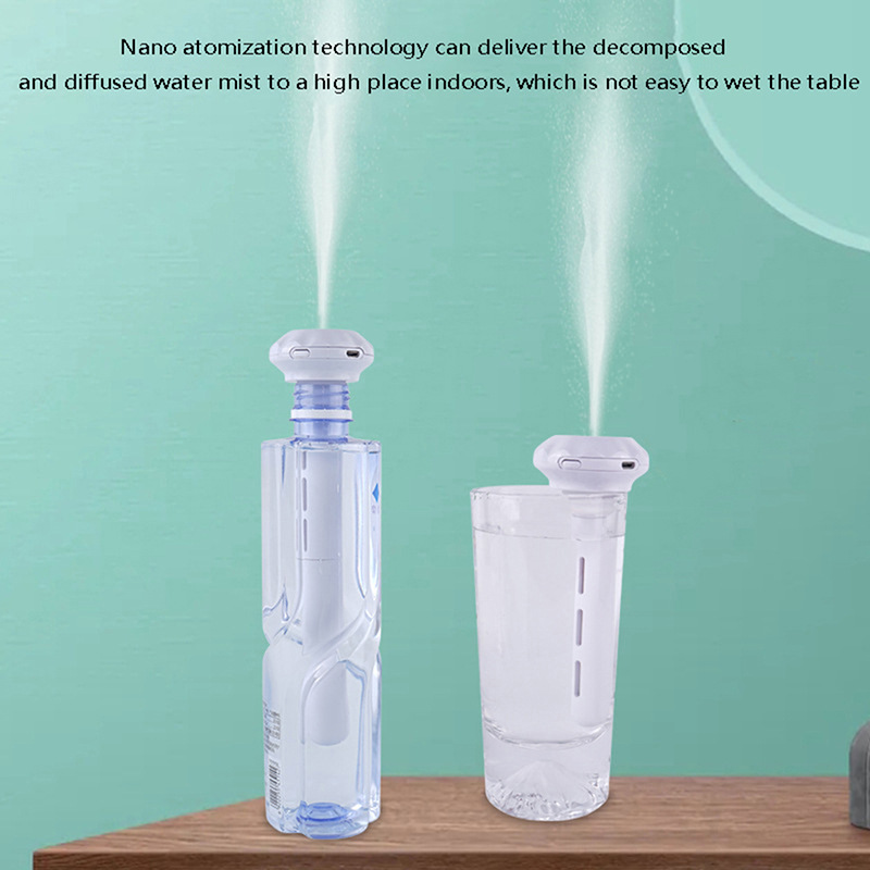 Dieser Praktische Und Kreative Mini-universal-sprühbefeuchter/schirmbefeuchter/usb-reisebefeuchter Für Mineralwasserflaschen Ist Ab Lager Verfügbar.