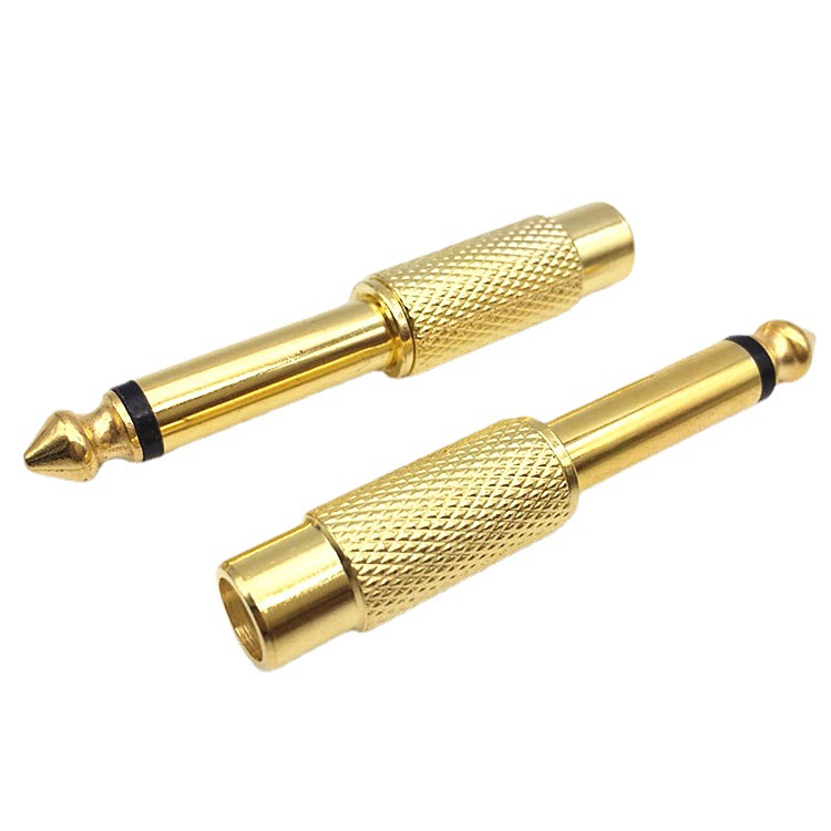 Direktvertrieb Ab Werk An Vergoldete 6,5-mm-auf-rca-buchsen-audioadapter Für Mischpulte, 6,35-mm-auf-av- Und 6,5-mm-auf-av-adapter.
