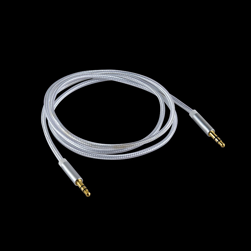 Doppeltes 3,5-mm-stereo-kopfhörerkabel (stecker), Nylonummanteltes Mischmikrofonkabel, Soundkartenkabel