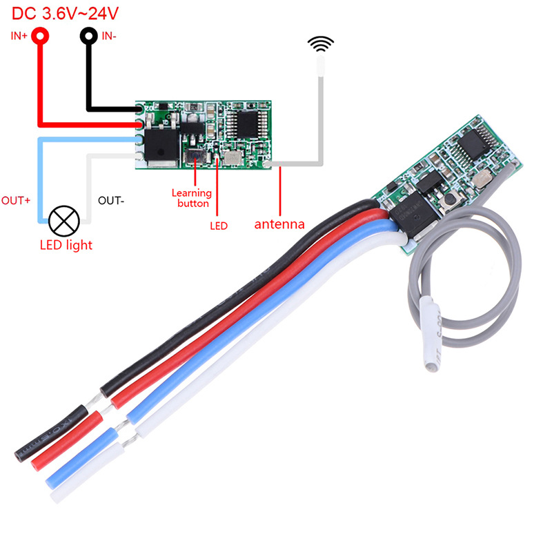 Drahtloses Fernbedienungsmodul, Mini-controller-modul, Steuerschalter Für Led-lichtstreifen