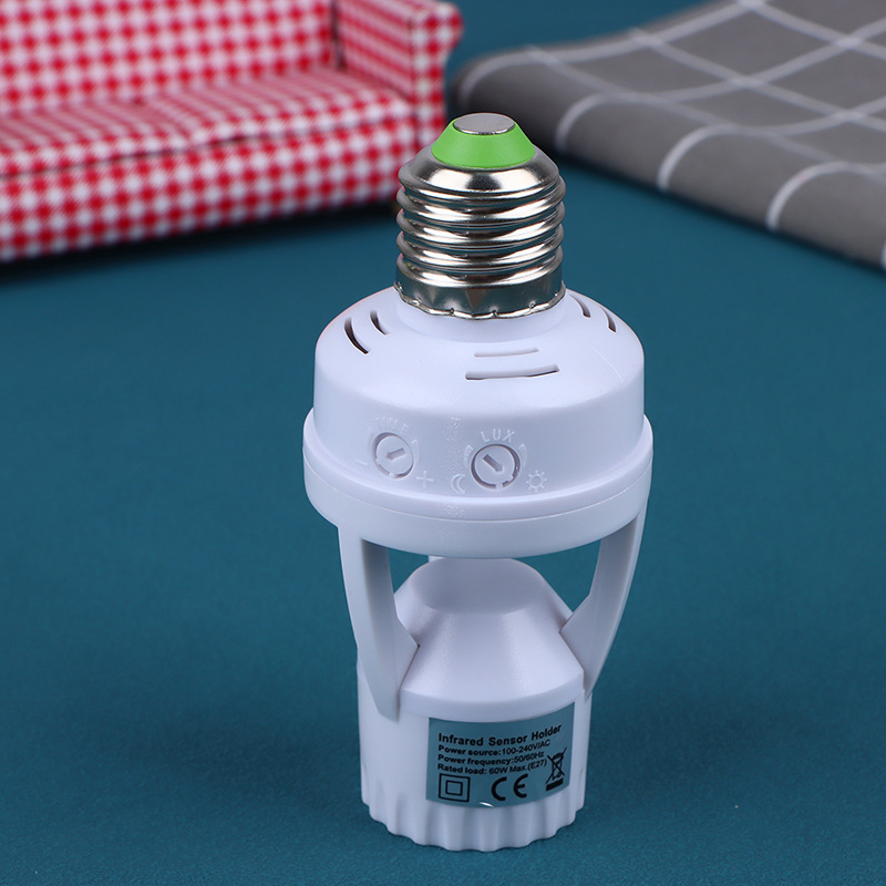 E27 Schraubfassung Für Infrarot-induktionslampen Für Leds, Intelligenter Induktionsschalter, Direktanschluss, Ab Lager.