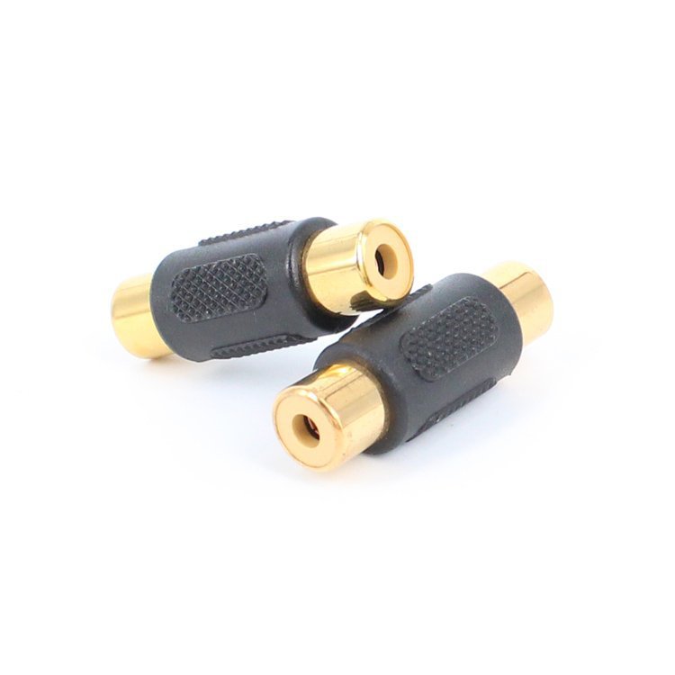 Gerader Rca-stecker (weiblich Auf Weiblich), 1:1 Vergoldeter Rca-verlängerungsadapter (weiblich)