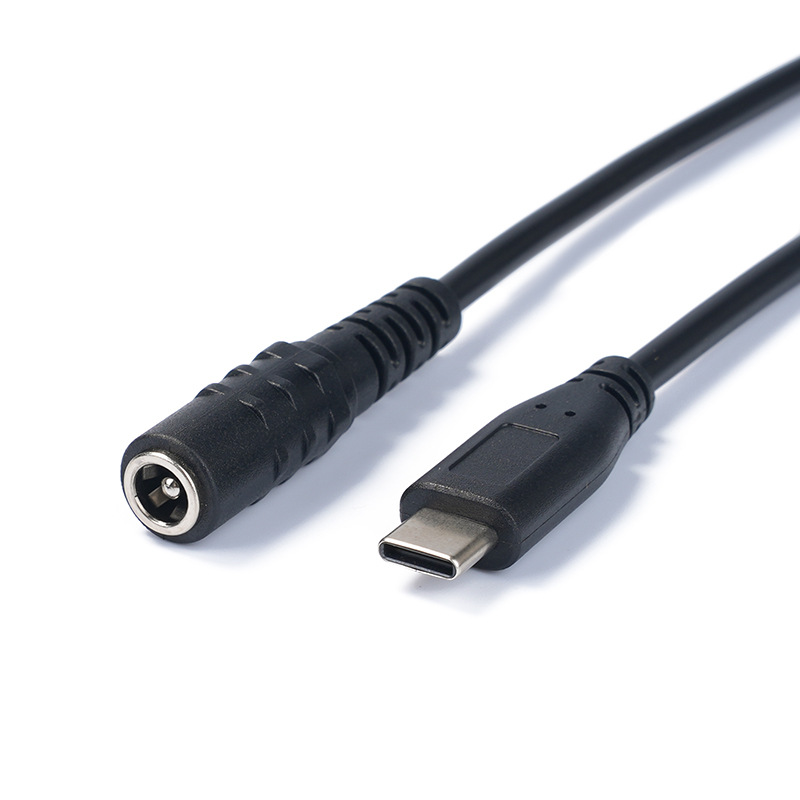 Gleichstromadapter, 5,5 X 2,1 Mm Buchse Auf Usb-c Stecker, Ladekabel Für Smartphone/tablet, 5521 Buchse