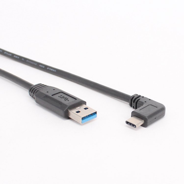 Hochgeschwindigkeits-usb-stecker Auf Typ-c-stecker Auf Typ-c-winkelstecker-ladekabel Für Mobiltelefone Und Tablets (3.0 Auf 3.1 Stecker).