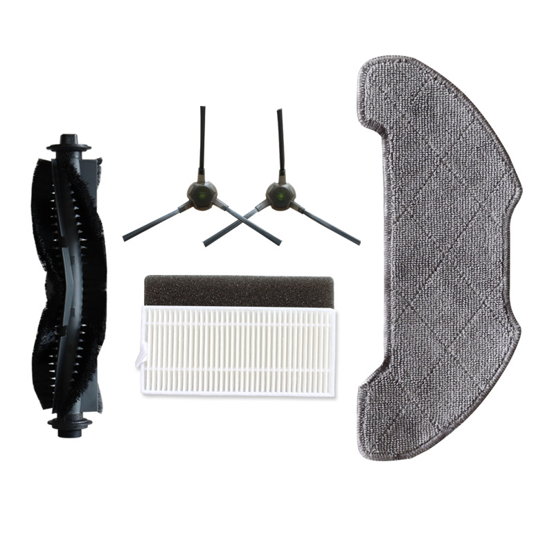 Jeberley Kompatibles Zubehör Für Den Airrobo P30 Saugroboter: Rotationsbürste, Hauptbürste, Seitenbürste, Filter, Filterkartusche, Reinigungstuch.