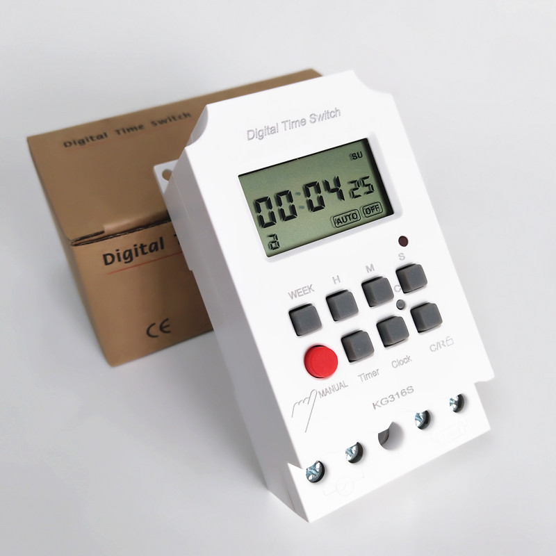 Kg316s Zweiter Timer 32 Gruppen Ein/aus Mikroprozessor Zweiter Steuerschalter, Gesteuert Durch Einen Zweiten Timer (englische Version, 220 V)